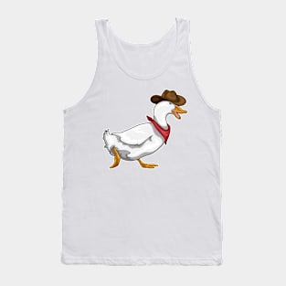 Duck Cowboy Cowboy hat Tank Top